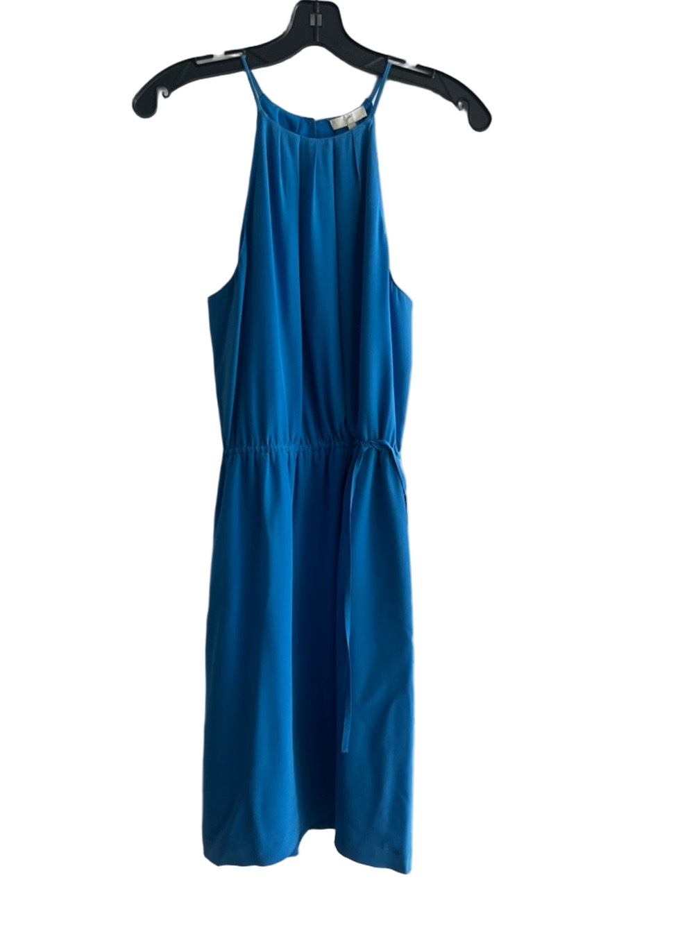 Joie Bright Blue Halter-Neck Midi Dress